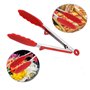 Fiyuer 7 Pcs Pinces Cuisine en Acier Silicone Pince à Salade Inox Outil de Cuisson pour Le Barbecue Le Buffet Le Grillade et Sal