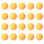 DAZZLUXE Lot de 20 balles de ping-pong jaunes en plastique - Idéales pour les jeux de famille