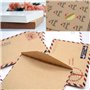 128pcs Mini Kraft Enveloppes, Papier Cadeau Vintage avec Autocollants, Cartes postales Invitation de fête d'anniversaire de mari