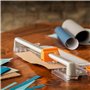 Fiskars Massicot Bypass multi-matériaux en rouleau, 30 cm / A4, Massicot pour matériaux épais comme le vinyle, le cuir, l'agglom