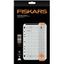 Fiskars Massicot Portable SureCut, Format Vertical A5, Format Horizontal A4, Ligne de Coupe, Blanc/Orange, 1077798