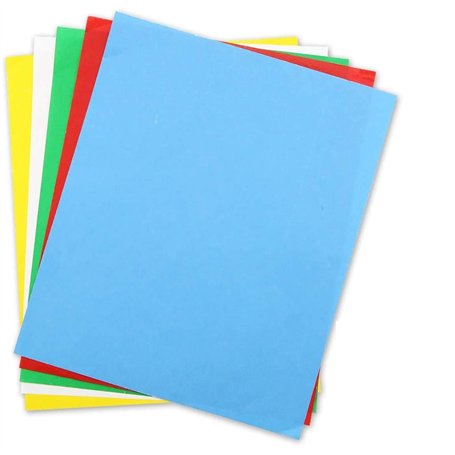 5 feuilles de papier transfert multicolore