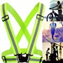 Mein HERZ 2 Pcs Gilet de Sécurité Réfléchissant - Taille Ajustable, Forte Visibilité pour Vélo, Moto, Marche, Jogging, Plein Air