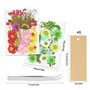 Lot de 65 véritables fleurs séchées pressées avec plusieurs pétales de fleurs séchées avec 5 marque-pages et pince à épiler pour