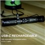 Lampe Torche Led Ultra Puissante Rechargeable USB, Lampe De Poche avec Diffuseur & Clip, Étanche & Zoom, Powerful Lampe Torche P