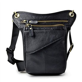 Sac en Cuir de Jambe Vintage pour Homme Femme Multifonction Banane Taille Tactique Militaire Moto Cycliste randonnée Sports Camp Sac en Cuir de Jambe Vintage pour Homme Femme Multifonction Banane Taille Tactique Militaire Moto Cycliste randonnée Sports Camp