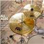 Meinl Cymbals HCS Cymbales Hihat 14 pouces (35,56cm) pour Batterie – Paire – Finition Traditionelle en Laiton, fabriquée en Alle
