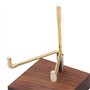 Perfeclan Métal Minérale Fossile Stand Titulaire D'affichage Rack Support en Bois pour Agate Roches, Style 02
