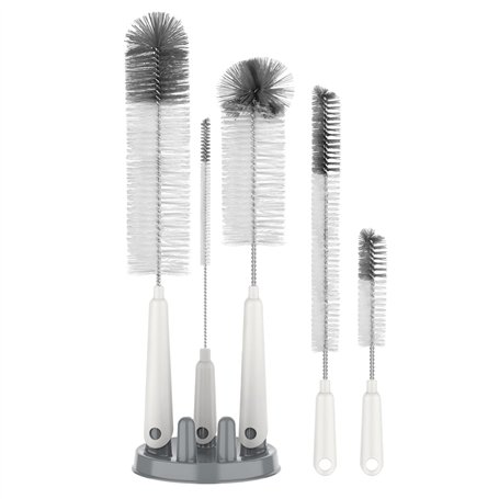 MR.SIGA Ensemble de 5 Brosses Bouteille avec Support de Rangement