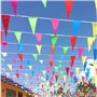 Bunting coloré de Partie Drapeau Triangle Chaîne de bannière Drapeaux de Fanion Décoration Suspendue pour fête d'