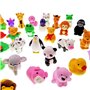 JZK 32x gommes Animaux Petite Gomme Jouet détachable pour Enfants Cadeau fête d'anniversaire Bureau Fournitures de Papeterie Sco
