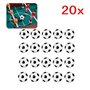 JZK 20PCS 32mm Balles de Table Baby Foot en Plastique Accessoires Table Football pour des Enfants et des Adultes faveurs de fête
