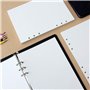 240 Feuilles A5 Recharge Papier,Papiers de Recharges A5 en Pointillés 6 Trous Vierge Feuillets Mobiles pour Agenda Filofax Bulle