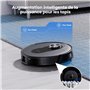 Proscenic Q8 Robot Aspirateur Laveur, 6000Pa 200Mins Aspirateur Robot Navigation Lidar,Multi-étage Cartographie,Mince,Silencieux