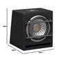 JBL BassPro 8 Caisson de Basse Voiture Actif - 800 Watt Harman Kardon Bassbox Subwoofer de 20 cm avec 100 Watt RMS Classe D Sub 