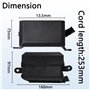 shengbowi Boîte à fusibles relais 12 V 6 voies 12 AWG pré-câblé étanche 6 emplacements ATC/ATO Bloc relais universel pour voitur