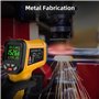 BSIDE H3 Thermomètre Numérique Industriel -58℉~2552℉(-50℃~1400℃) Thermometre Infrarouge Professionnel 50:1 avec Alarme LCD Coule