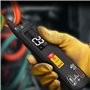 MAXRIENY Multimètre Numérique Intelligent avec Pince Ampèremétrique Ouverte AC DC 6000 Comptes Mini Testeur de Poche Rechargeabl