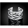 BROWOL Femme Fille Bague femme argent 925 Fantaisie Entrelacées Bagues Réglable