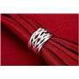 BROWOL Femme Fille Bague femme argent 925 Fantaisie Entrelacées Bagues Réglable