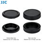 (2 Pack) JJC Bouchon de Protection Frontal + Protège-Objectif Arrière pour Canon EOS R Ra RP R3 R5 R5c R6 R6II R7 R8 R10 R50 R10