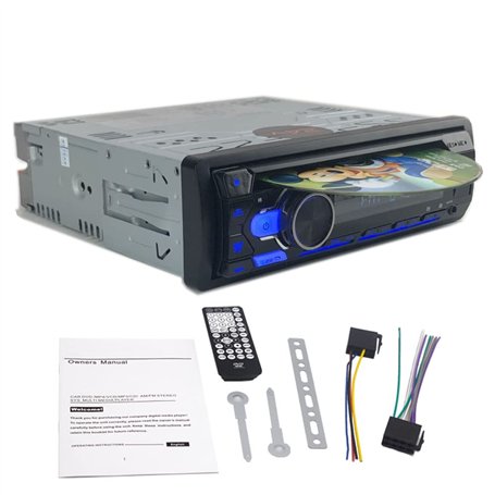 Universel 1 Din 24V Bluetooth autoradio Lecteur MP3 CD VCD DVD AUX USB FM Radio Auto Audio Lecteur de Voiture unité Principale P