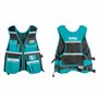 TOTAL - Gilet porte-outils réglable | 11 poches et porte-marteau | Capacité de charge 3 kg | Confort et ajustement optimal