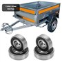 Be In Your Mind Kit de Roulements de Roue à Rouleaux de Remorque Pièce de Rechange 6004-2RS-C3 6202-2RS-C3 Compatible avec Erde
