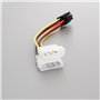 Create idea Lot de 2 câbles d'alimentation PCI-E 6 broches vers double 4 broches Molex adaptateur carte graphique adaptateur d'a