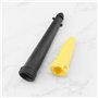 Create idea 2 Pièces Nettoyeur Vapeur Puissance Buse de Remplacement Accessoires de Nettoyage Buse de Fenêtre Noir/jaune Compati