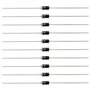 Create idea Lot de 100 diodes Schottky redresseur 1N4004 1 A 400 V DO-41 Diode électronique en silicone adaptée pour platine d'e