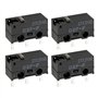 The Lord of the Tools Lot de 4 Micro-interrupteurs 3 Broches D2F-F pour Souris Micro-interrupteurs Micro-interrupteurs pour Sour