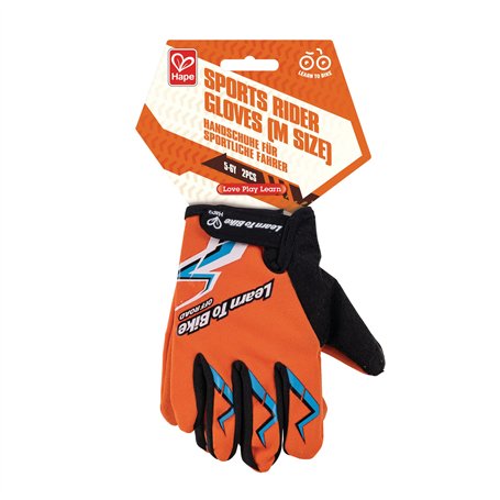 Hape Gants Protection Vélo Taille M - Enfant 3 Ans et Plus - Sangle Ajustable