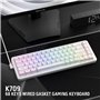 Redragon K709 Clavier de jeu filaire RVB 65 %, clavier mécanique compact à 68 touches remplaçables à chaud avec prise Free-Mod,