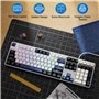 104 touches + 4 touches de raccourci supplémentaires Clavier mécanique avec pr
