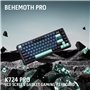 Redragon K724 PRO Clavier de jeu sans fil Gasket avec écran hype et bouton, clavier mécanique 80 %, écran d'information TFT de 1