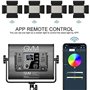 GVM Kit d'éclairage vidéo LED 60 W avec Support, 3200 K ~ 5600 K Contrôle par Application Éclairage continu pour vidéo, Youtube,