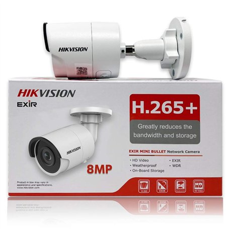 HIKVISION Caméra extérieure DS-2CD2083G0-I 8.0MP 4K UltraHD Exir Bullet IR
