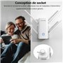 WAVLINK Répéteur WiFi 6 Puissant pour la Maison Couvre jusqu'à 2000sq.ft, AX3000 Amplificateur WiFi Double Bande(5GHz/2.4GHz), 4