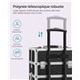 SONGMICS Valise à maquillage Mallette de maquillage Trolley à maquillage bijoux et cosmétique Beauty case Grande taille, JHZ06B