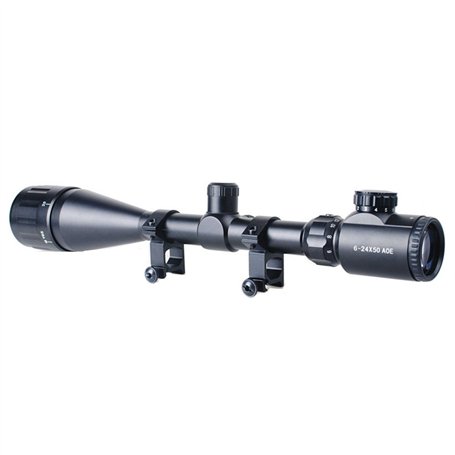 Minidiva mil-dot rouge et vert illuminé 6-24x50 optique aoe chasse portée de fusil