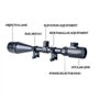 Minidiva mil-dot rouge et vert illuminé 6-24x50 optique aoe chasse portée de fusil