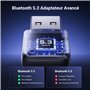 UGREEN Dongle Bluetooth 5.3 pour PC Faible Latence Supporte Windows 11 10 8.1 Compatible avec Manette Casque Clavier Souris Ence