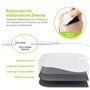 AUVON Électrodes 50x50 mm 20 pièces, TENS patch pour electrostimulateur musculaire TENS EMS, sans latex de 3e génération avec de