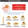 Lot de 21 Pcs 10mm Porte-Outil De Tournage KitTournage Inserts en Carbure Barre D'Alésage Tournage Multifonctionnel Support Alés
