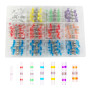 400 PCS Joint de Soudure Connecteur de Fil Isolés 7 Tailles de Etanche Cosse Soudure avec Gaine Thermoretractable Thermorétracta