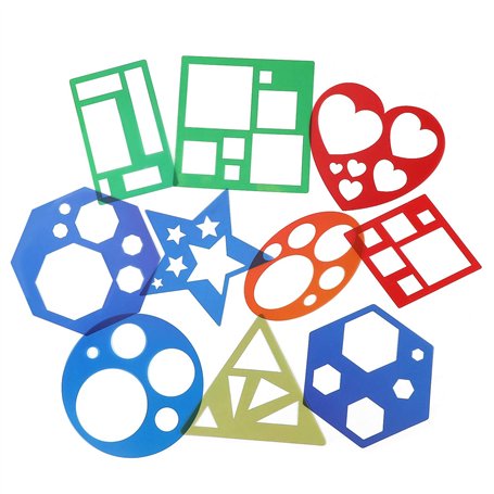 MWOOT 10 Pièces Pochoir Dessin Peinture