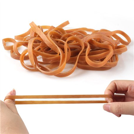 Reccisokz Lot de 25 élastiques en caoutchouc Jaune foncé 160 mm x 6 mm