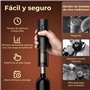GHB Tire-Bouchon Electrique Rechargeable Ouvre Bouteille Electrique 6 EN 1 avec Coupe-Capsule, Verseur, Bouchon à Vin Cadeau de