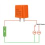 URAQT Automatique Relais 12V 2 Broches SPST, Clignotant réglable électronique, Relais de clignotant Universel pour Voiture/Feux 